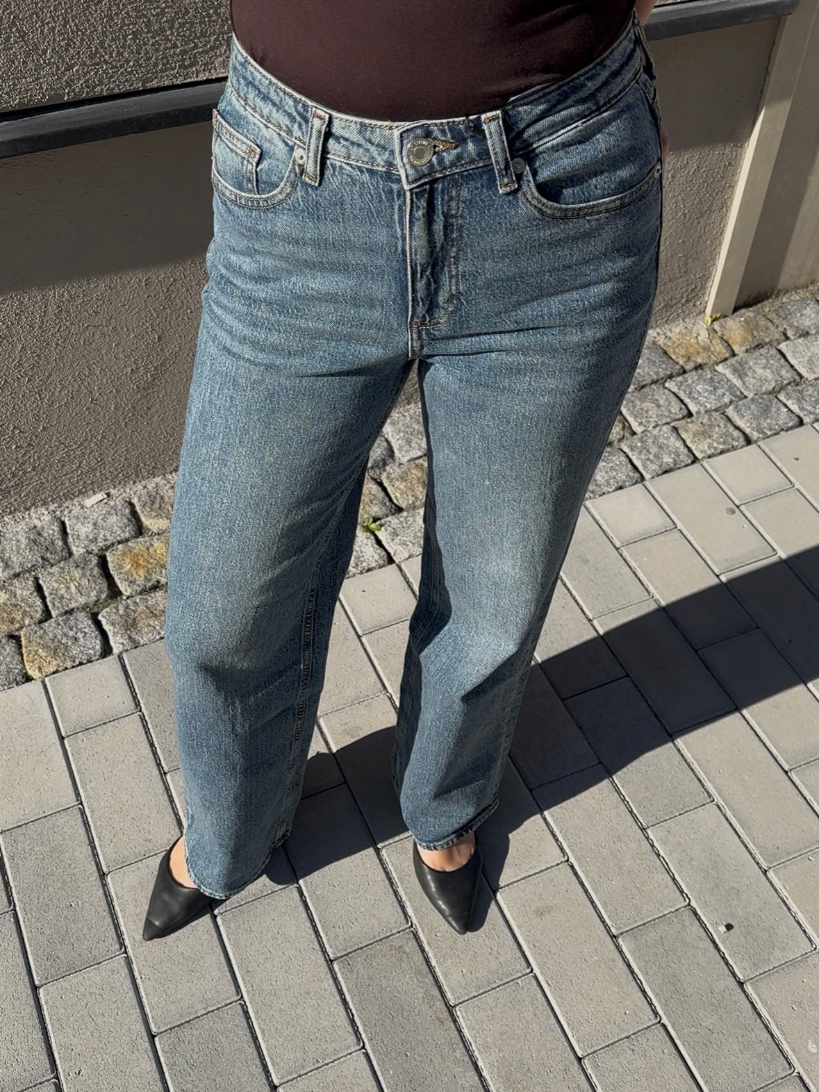 VMTESSA Wide Jeans - Medium Blue Denim